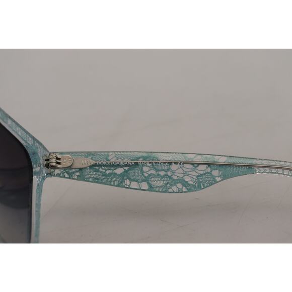 Dolce & Gabbana Blue Lace Crystal Acetate Butterfly Sunglasses main image 5
